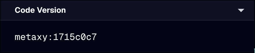 Code Version