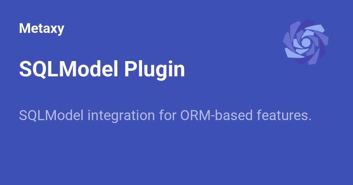 SQLModel Plugin - Metaxy