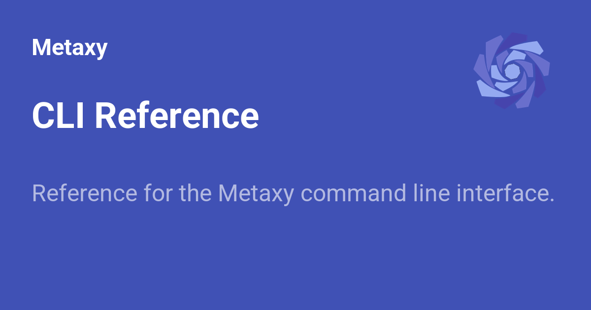 CLI Reference - Metaxy